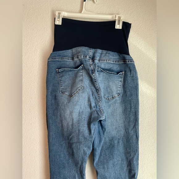 S.O.N.G maternity denim distressed denim jeans size XL - Picture 3 of 6